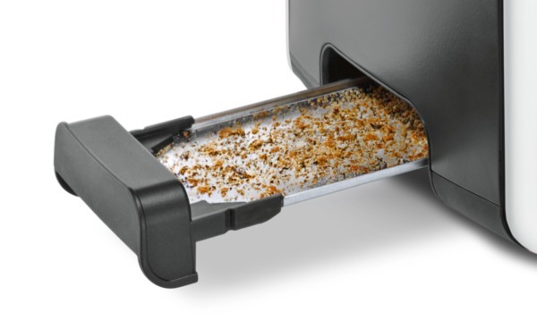 BOSCH TAT6A111 ComfortLine Toaster (1090 Watt, Schlitze: Weiß/Dunkelgrau 2)
