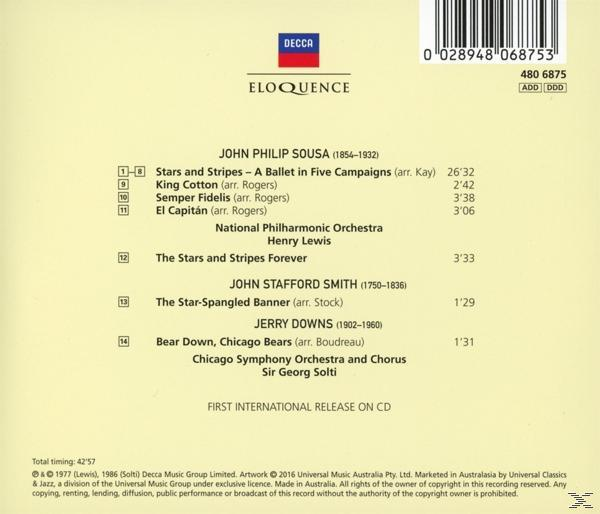 Lewis/Solti/National Philharmonic/Chicago Symphony - Stars and Stripes  - (CD)