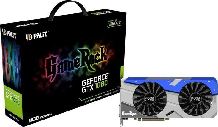 PALIT GeForce® GTX 1080 GameRock 8GB + G-Panel (NEB1080T15P2GP) (NVIDIA, Grafikkarte)