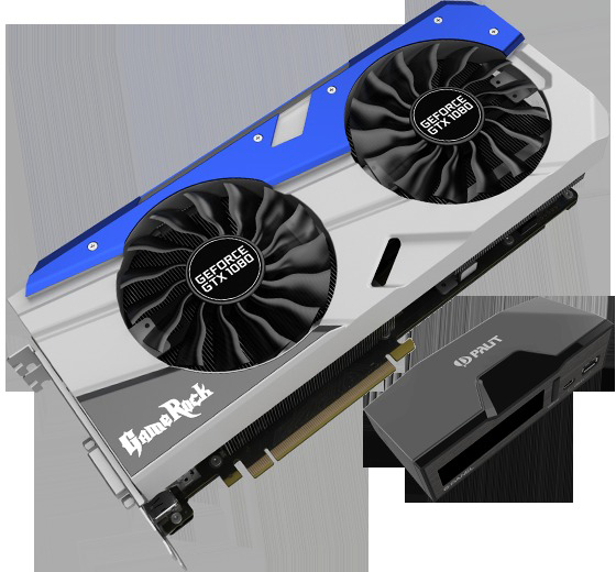 PALIT GeForce® GTX 1080 GameRock 8GB + G-Panel (NEB1080T15P2GP) (NVIDIA, Grafikkarte)