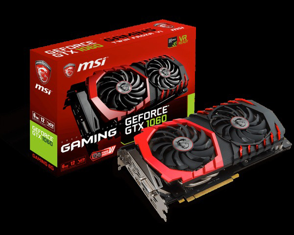 MSI GeForce® GTX 1060 Gaming 6 GB (V328-012R) (NVIDIA, Grafikkarte)