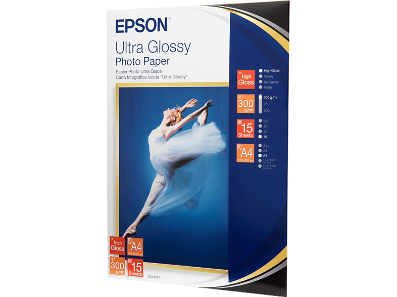 A4 EPSON C13S041927 Fotopapier Glossy Ultra