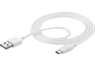 CELLULARLINE cellularline USB a USB-C Data Cavo - Bianco - cavo dati (Bianco)