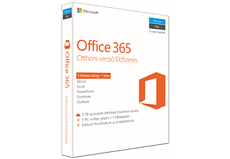 Office 365 Otthoni verzió (5 felhasználó, 1 év) (Multiplatform)