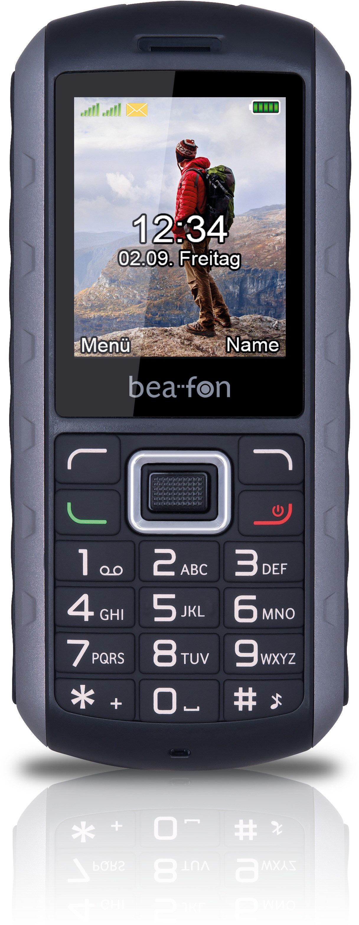 BEAFON AL550 Handy, Schwarz/Silber