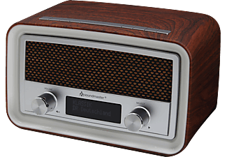 SOUNDMASTER UR190BR - Radio-réveil (DAB+, FM, Marron)