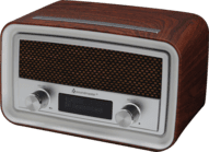 DAB+ Radio UR190DBR, dunkelbraun