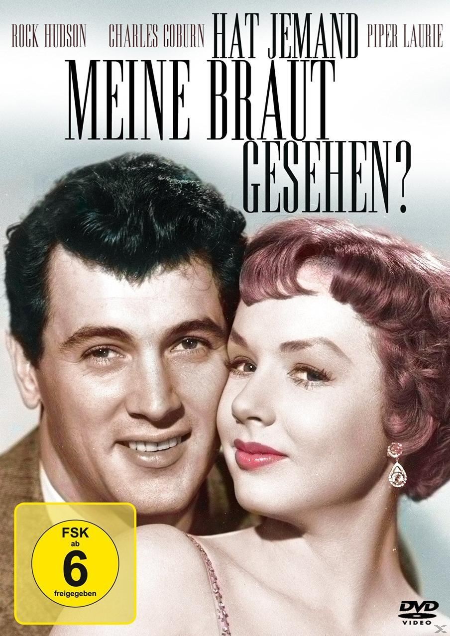 Filmposter. Paar in Umarmung. Deutscher Titel: 'Hat Jemand Meine Braut Gesehen?'