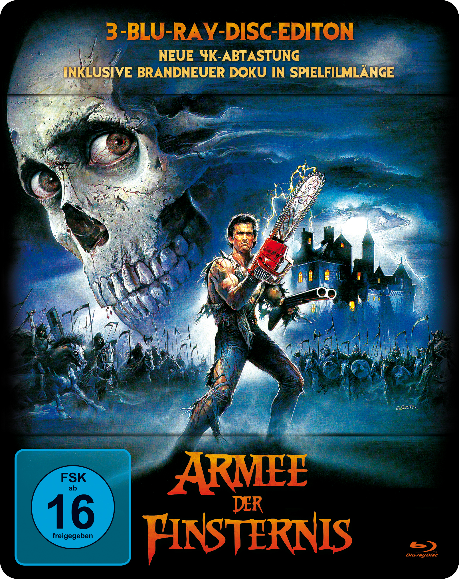 Die Armee der Finsternis – Exklusives Steelbook (Neue 4K-Abtastung+Neues Bonusmaterial, 3 Discs) Blu-ray