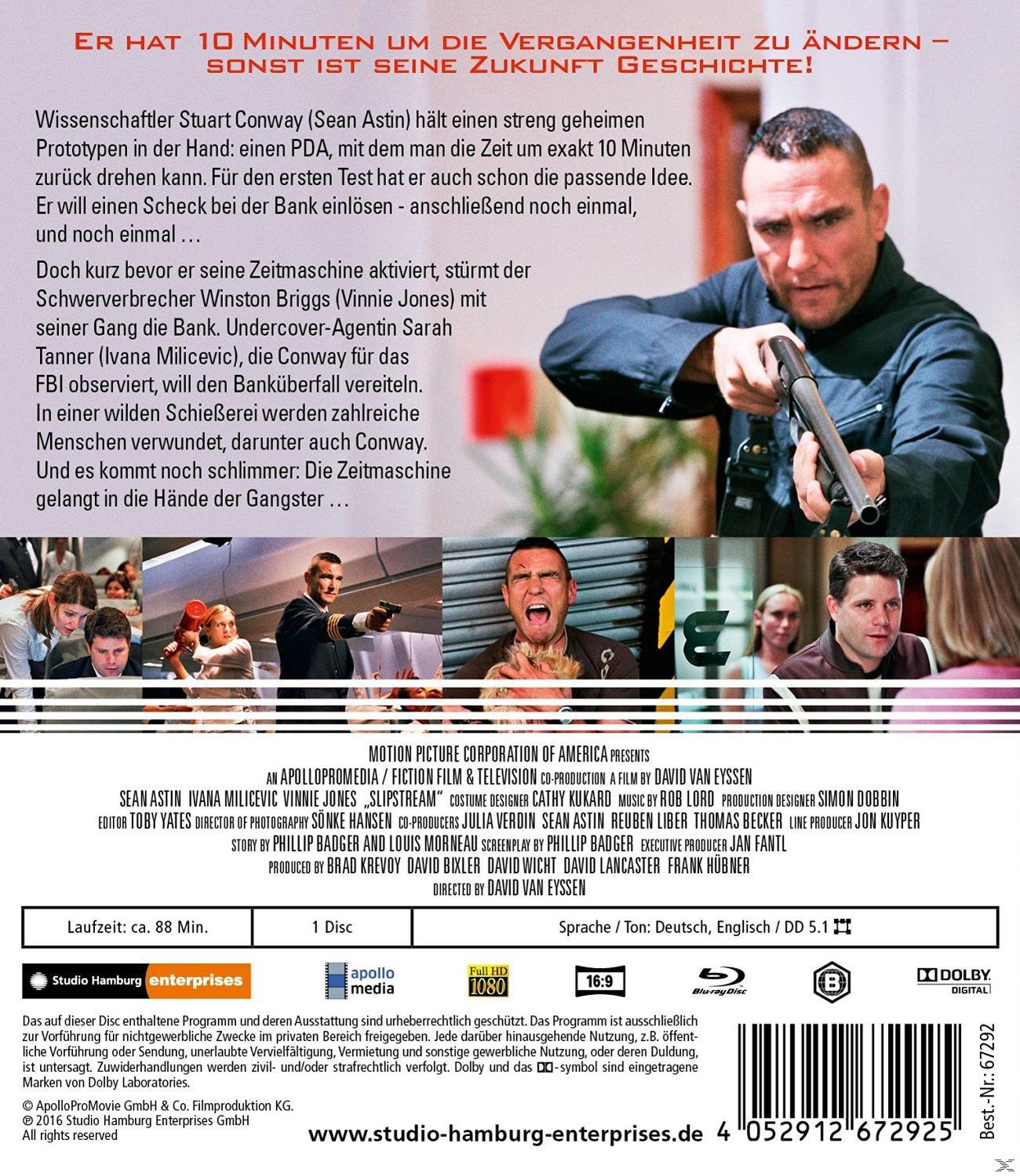 DVD-Rückseite: Mann mit Schrotflinte, andere Szenen aus einem Film.