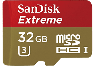 SANDISK microSDHC 32GB Extreme Class 10 UHS-I 90MB/s, U3 + (SDSQXNE-032G-GN6MA)