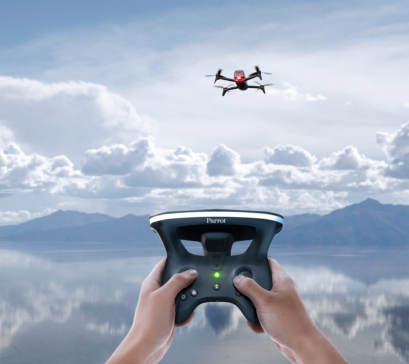 PARROT BEBOP 2 FPV Drohne mit Parrot Skycontroller 2 und Parrot Cockpitglasses  - Ausstellungsstück