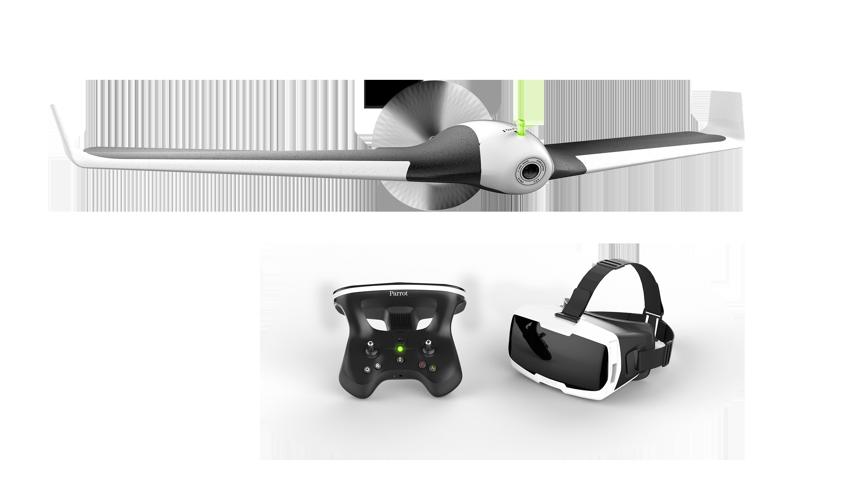 PARROT Disco FPV Drohne, Schwarz/Weiß