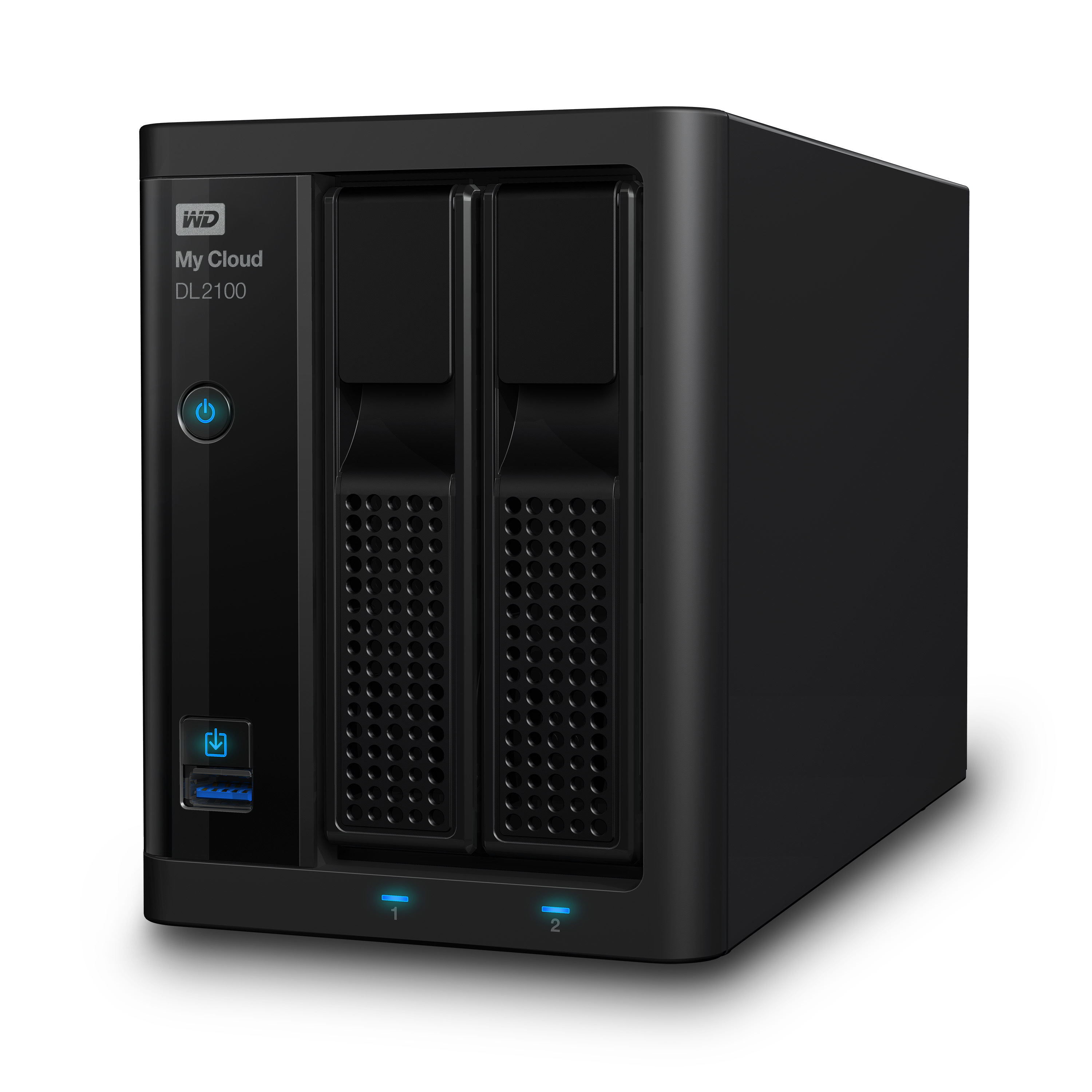 WD My Cloud™ DL2100 NAS 3,5 Zoll Anzahl Festplattenschächte: 2 Schwarz}