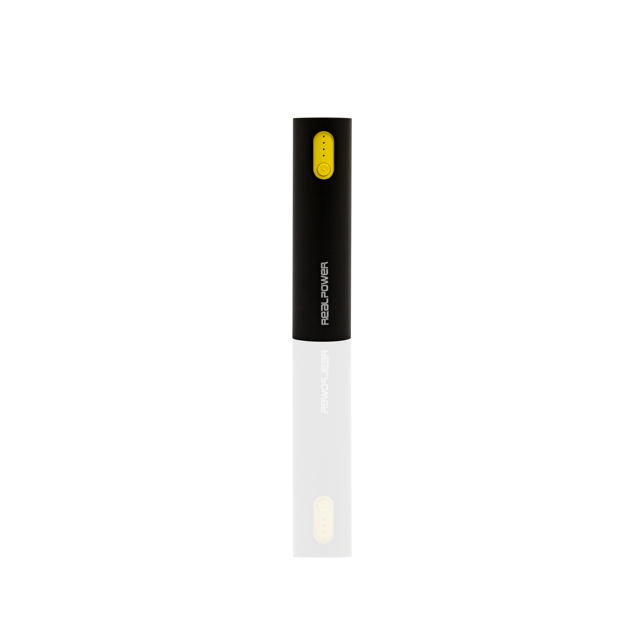 REALPOWER PB-260 Alu Powerbank 2600 mAh Schwarz/Gelb