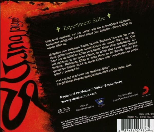 Burns Gabriel - 03/Experiment Stille (Remastered Edition)  - (CD)