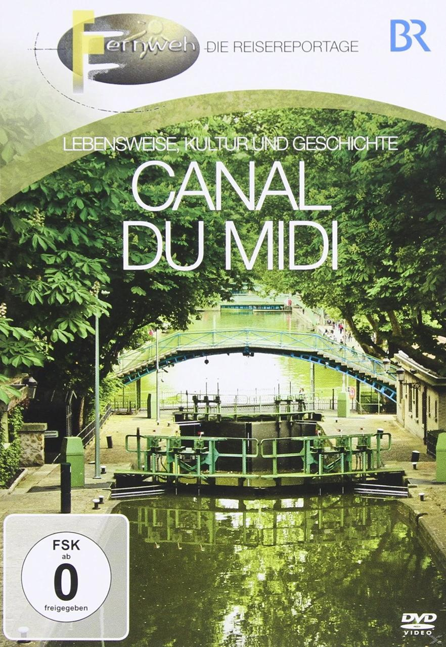 DVD-Hülle: Canal du Midi mit Bäumen, Brücke und Wasser. Grüne und blaue Farben.