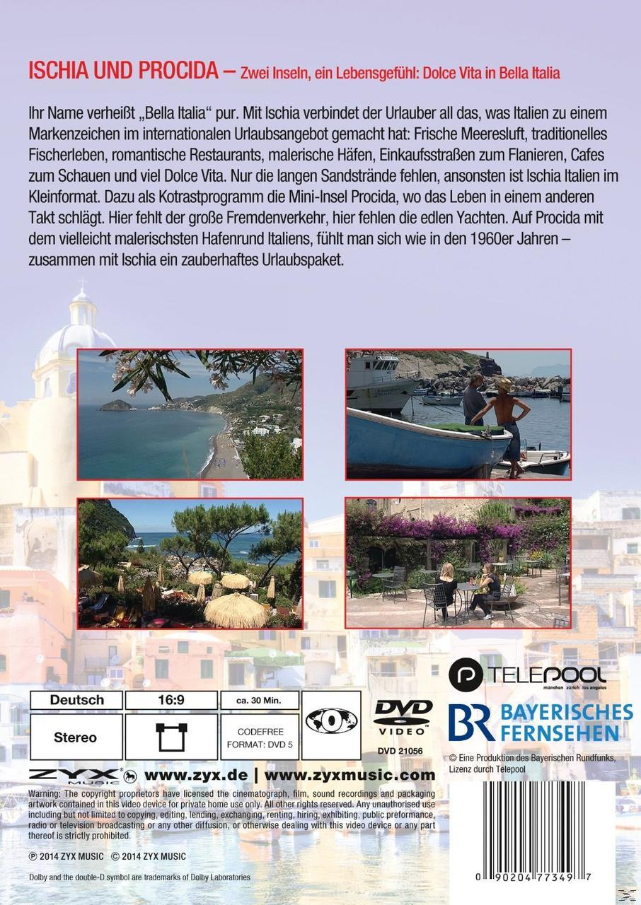 DVD-Cover mit Fotos von italienischen Küstenlandschaften, Text auf Deutsch und Logos von ZYX Music und Bayerisches Fernsehen.