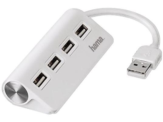 HAMA Hub 1:4 USB 2.0 - USB Hub (Bianco)