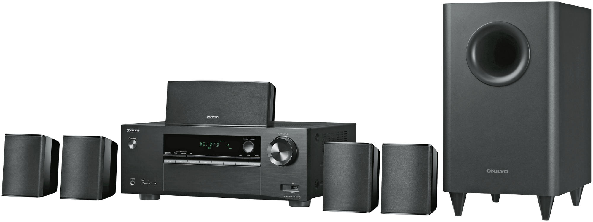 Onkyo Home Cinema - Onkyo Ht-S3800,Canales 5.1, Bluetooth, Negro