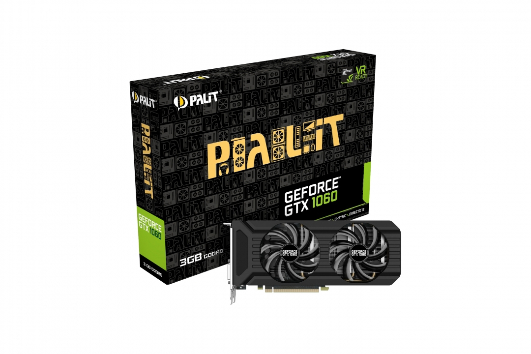 PALIT GeForce® GTX 1060 Dual 3GB (NE51060015F9D) (NVIDIA, Grafikkarte)