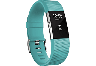 FITBIT Charge 2™ Taille S - Trackers d'activité (Turquoise/argent)