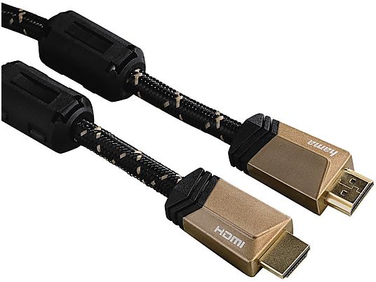 HAMA 122209 CABLE HDMI ETH M/M 0.75M - HDMI-Kabel (Schwarz)