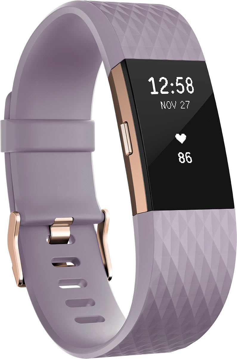 FITBIT Charge 2 Special Edition Small, Fitness Tracker, 140-170 mm, Lavendel/Roségold