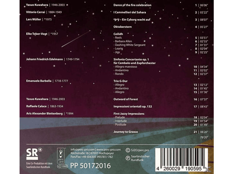 Thumbnail - Saarländisches Jugendzupforchester, Jugendgitarrenorchester, Stefan Jenzer - Journey (CD)