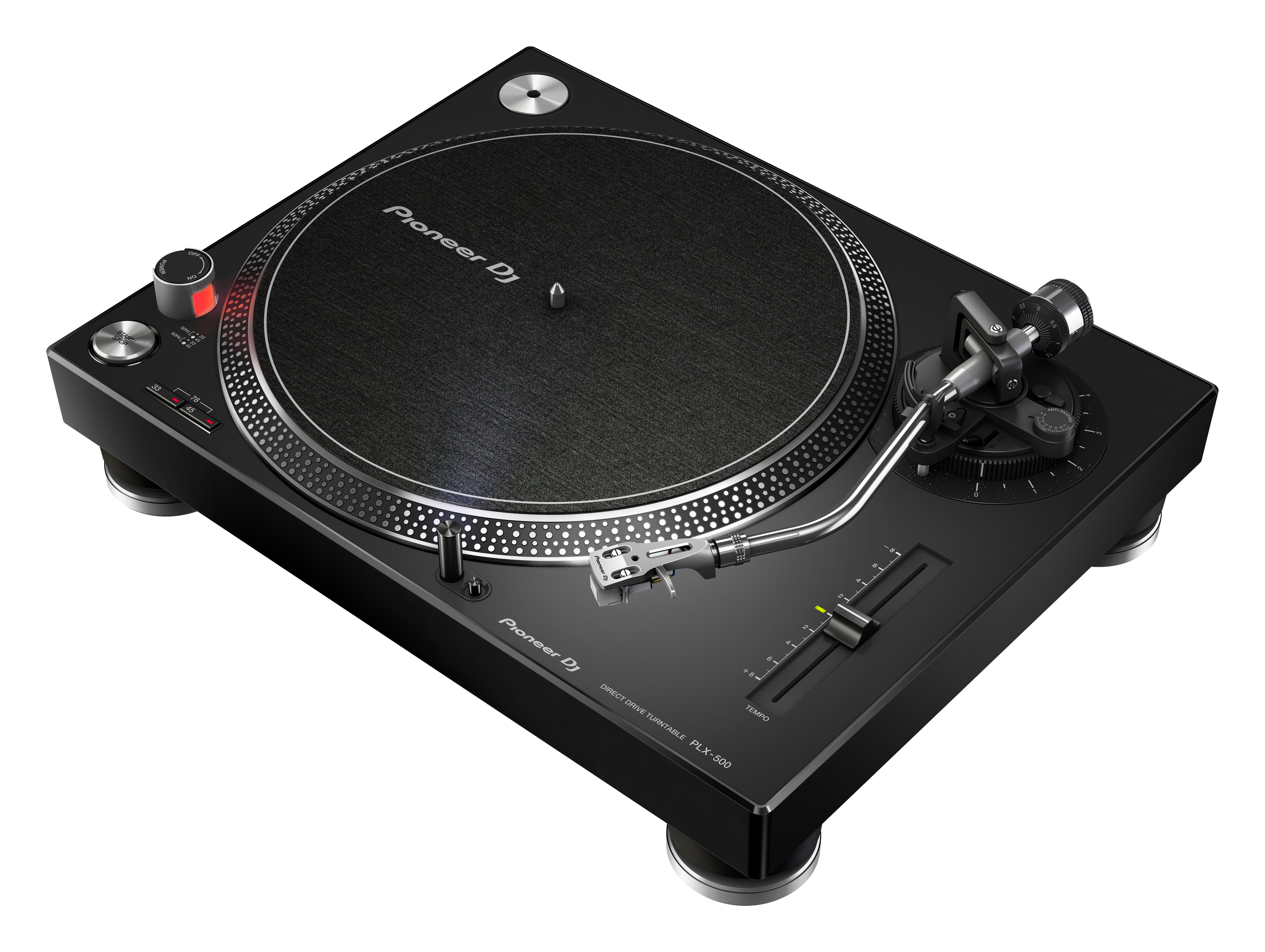 PIONEER DJ PLX-500-K Plattenspieler, Schwarz