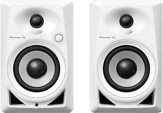 PIONEER DJ DM-40 - Paire d'enceintes monitior (Blanc)