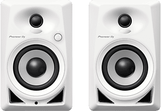 PIONEER DJ Pioneer DM-40 - Diffusore monitor attivo compatto - paio - 4" - Bianco - Coppia di altoparlanti monitior (Bianco)
