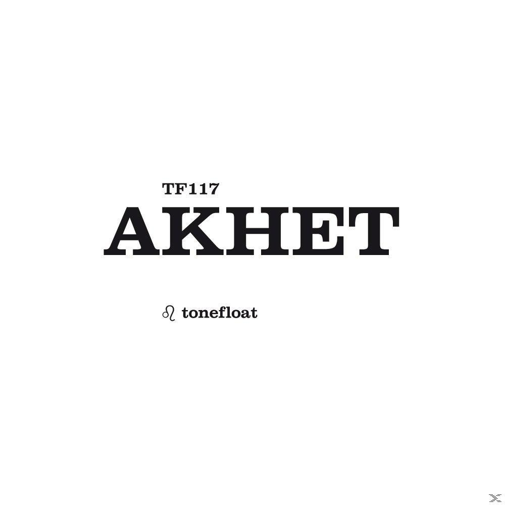 Das Wort 'AKHET' steht in fetten schwarzen Buchstaben. Darüber steht 'TF117' und darunter 'tonefloat' mit einem Symbol.