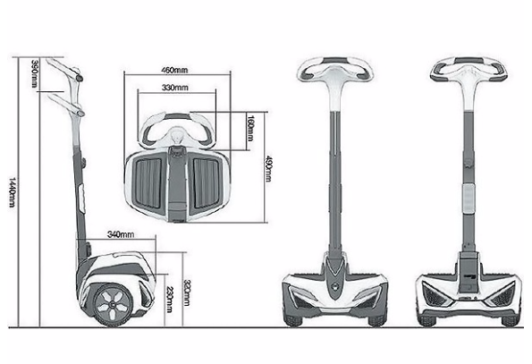 INMOTION R1EX Sensör Kontrollü Araç Sarı