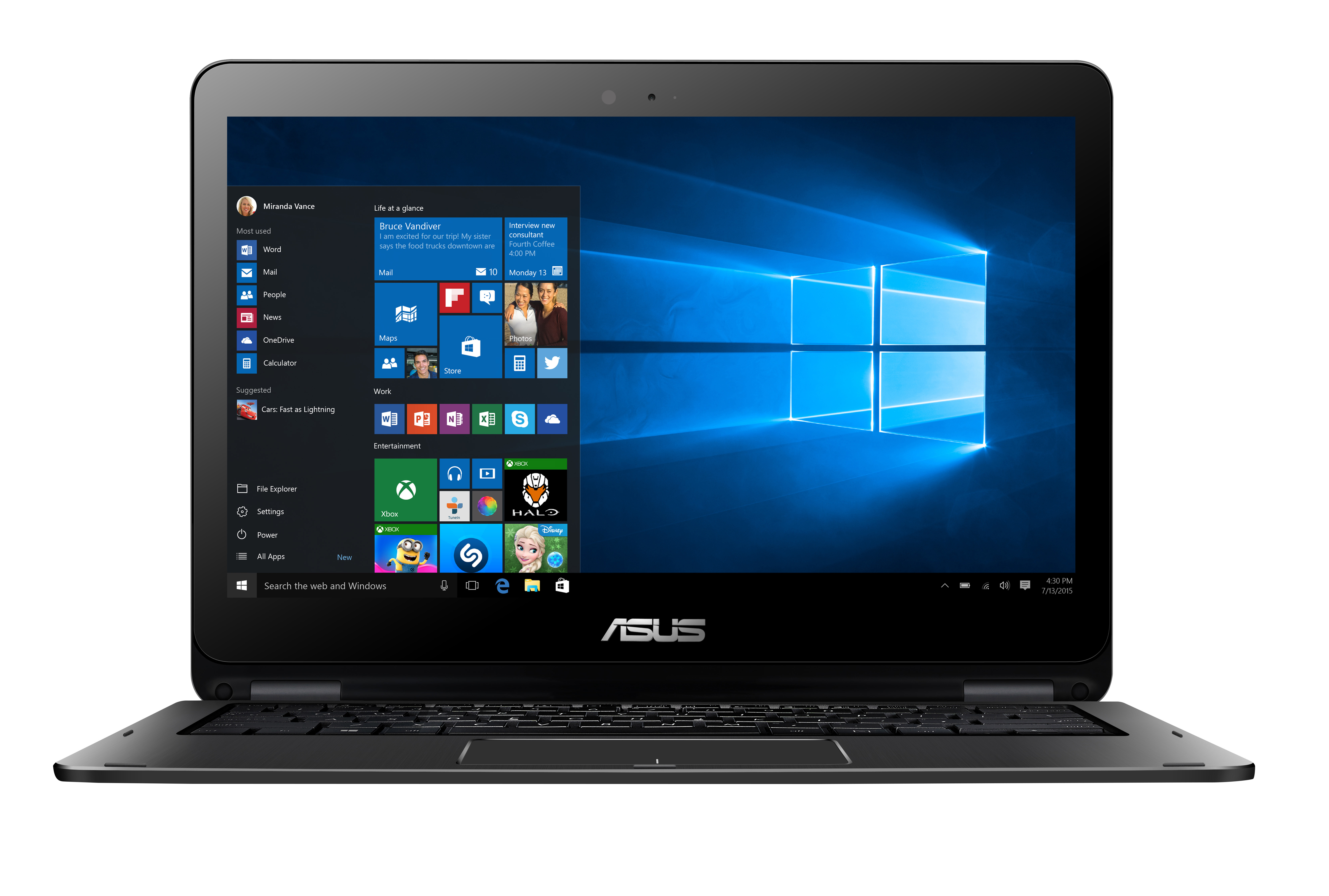 ASUS TP301UJ-C4098T - 13,3 Zoll - Intel® Core™ i7 i7-6500U - 8 GB - 512 GB - NVIDIA - Windows 10 Home (64 Bit)