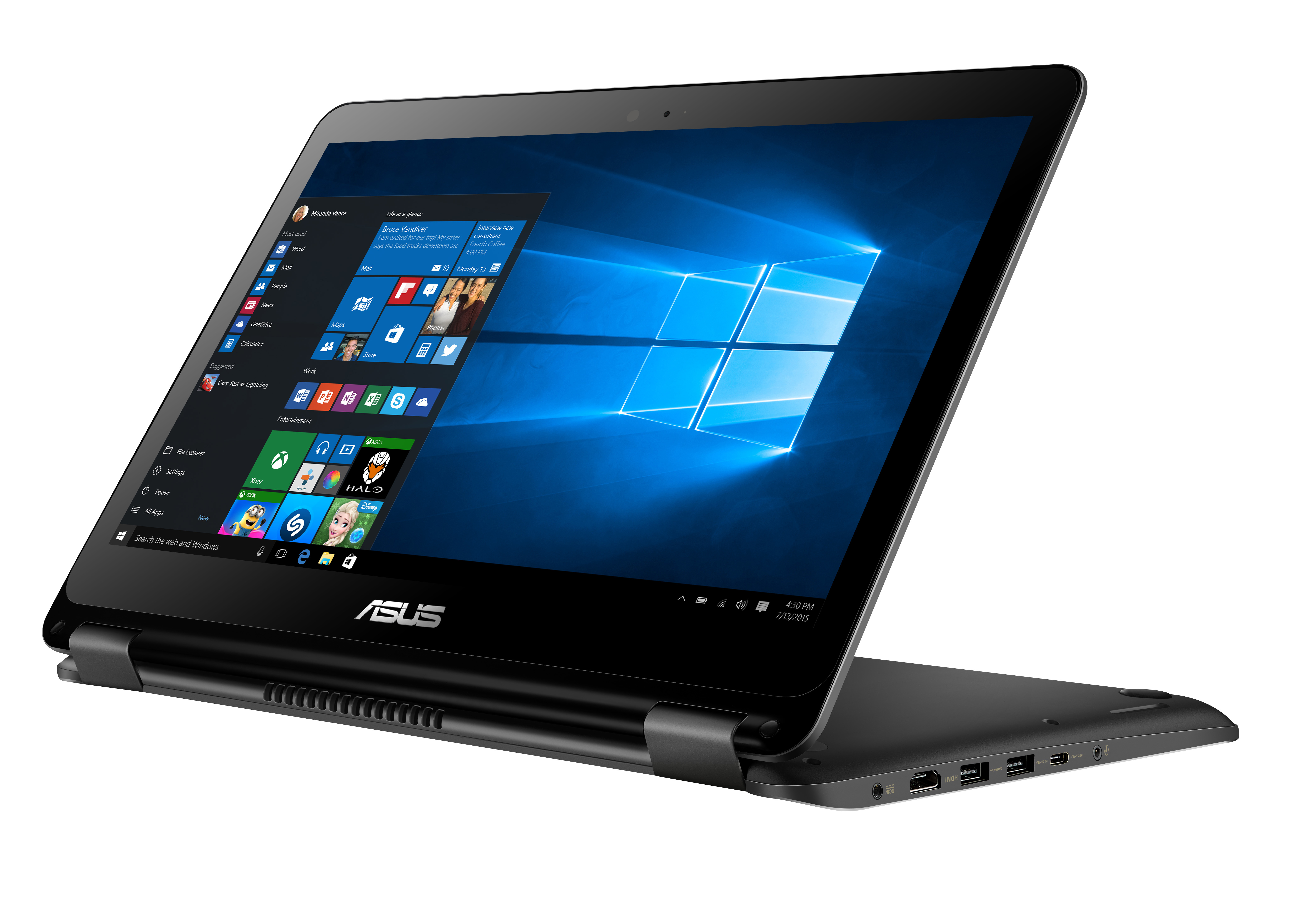 ASUS TP301UJ-C4098T - 13,3 Zoll - Intel® Core™ i7 i7-6500U - 8 GB - 512 GB - NVIDIA - Windows 10 Home (64 Bit)