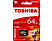 TOSHIBA MIC-SDXC EXCERIA 64GB - Speicherkarte  (64 GB, 48, Weiss/Rot)