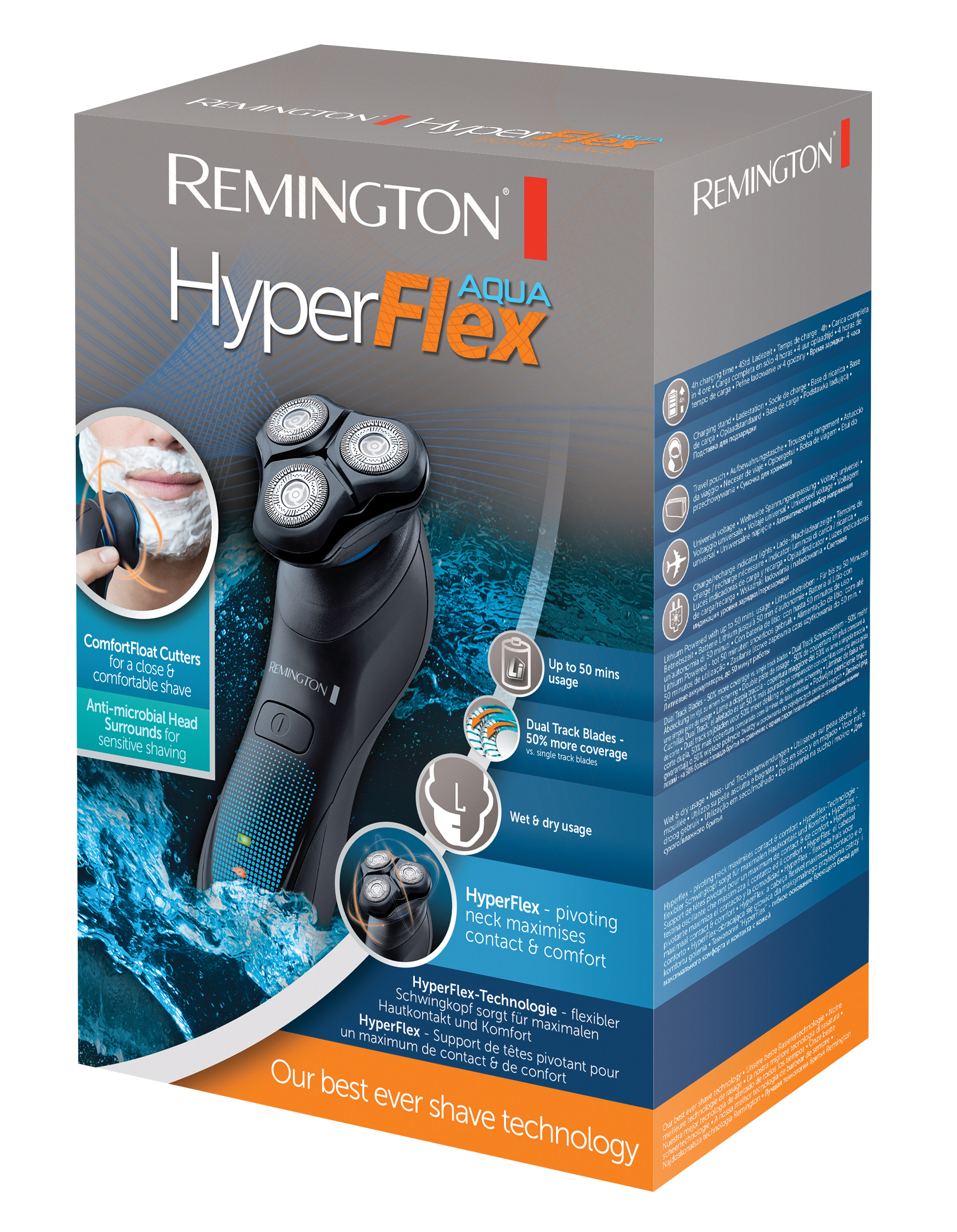 REMINGTON XR1430 - Rasoir (Noir/Bleu)