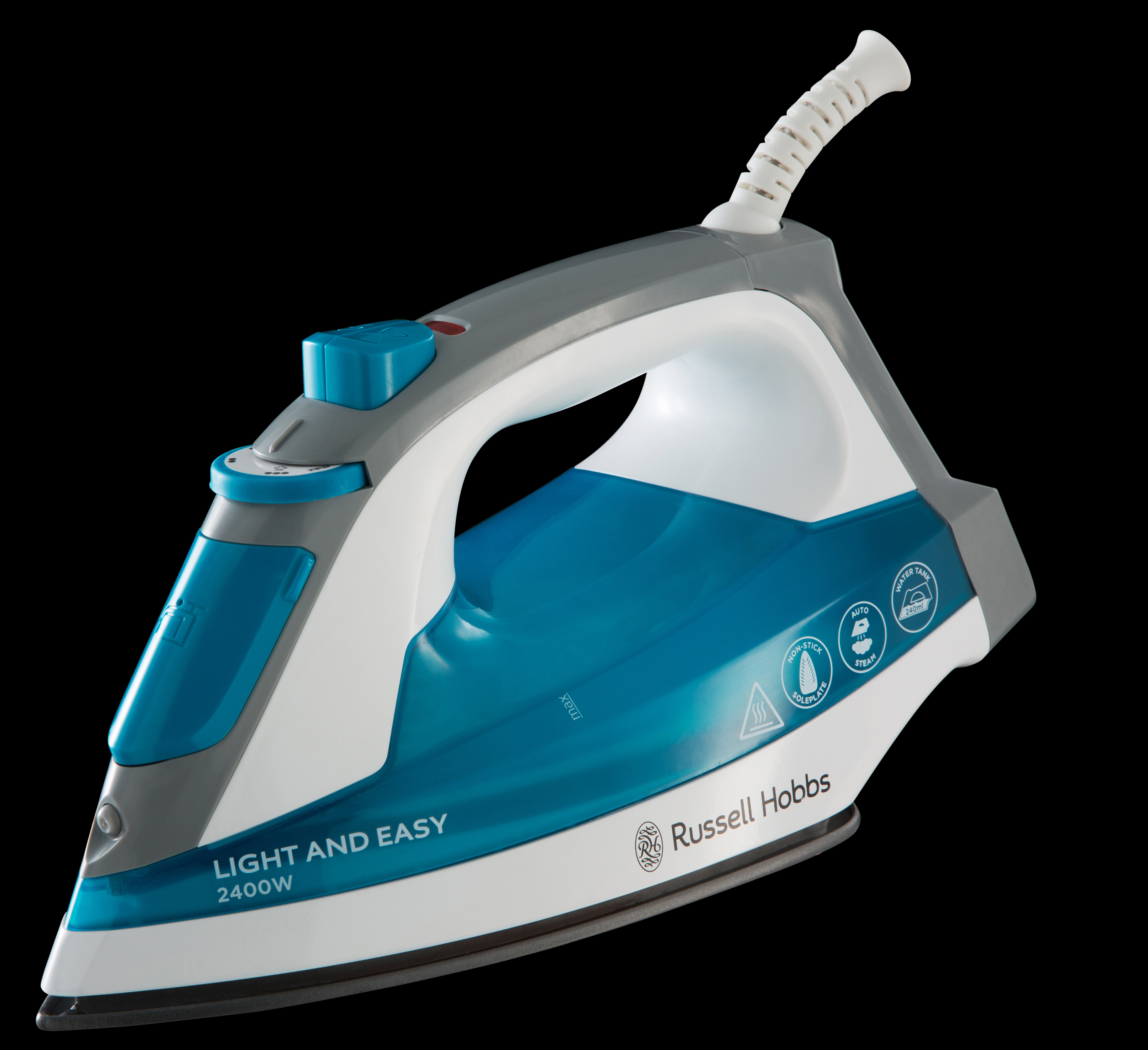 RUSSELL HOBBS 23590-56 Supreme Steam Light&Easy Dampfbügeleisen (2400 Watt, Antihaftbeschichtete Bügelsohle mit Dampflöchern)