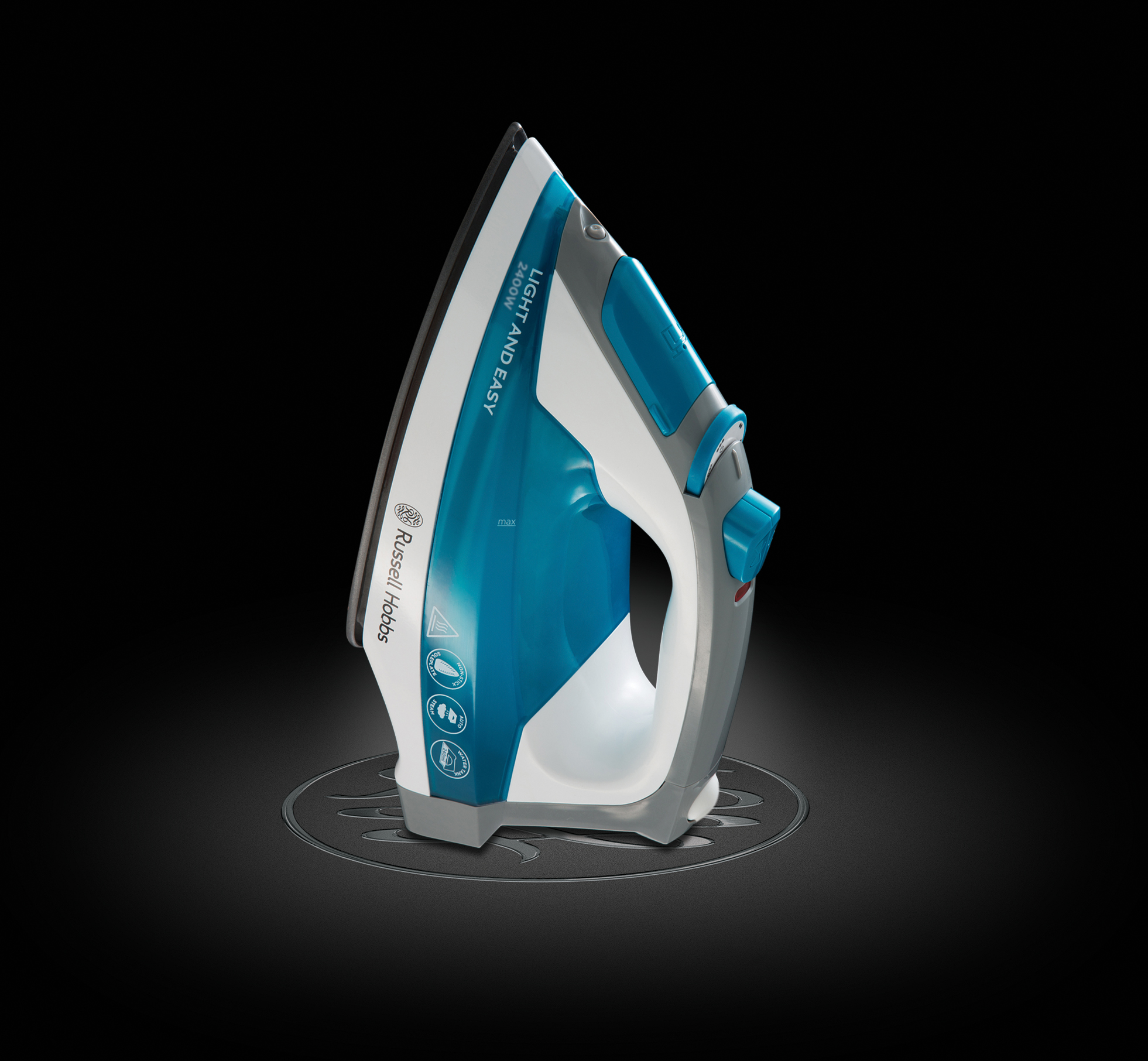 RUSSELL HOBBS 23590-56 Supreme Steam Light&Easy Dampfbügeleisen (2400 Watt, Antihaftbeschichtete Bügelsohle mit Dampflöchern)
