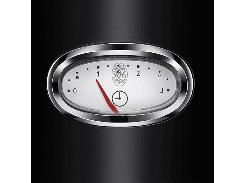 RUSSELL HOBBS 21681-56 Retro Classic Noir Toaster Schwarz/Edelstahl (1300 Watt, Schlitze: 2)