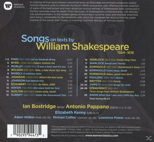 VARIOUS - Shakespeare Songs  - (CD)