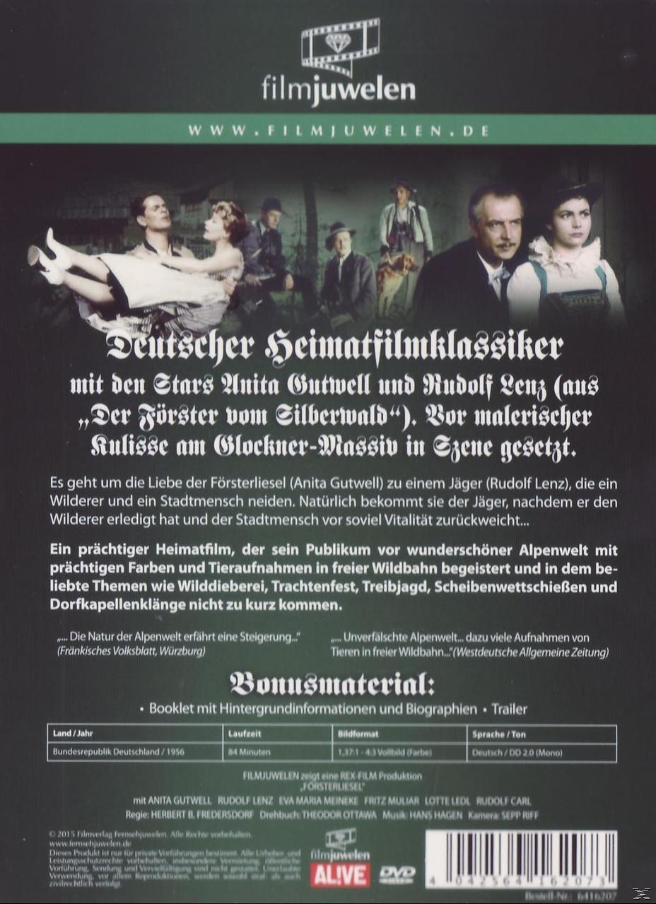 DVD-Rückseite mit Text und Bildern. Menschen in traditioneller Kleidung und eine Waldszene.