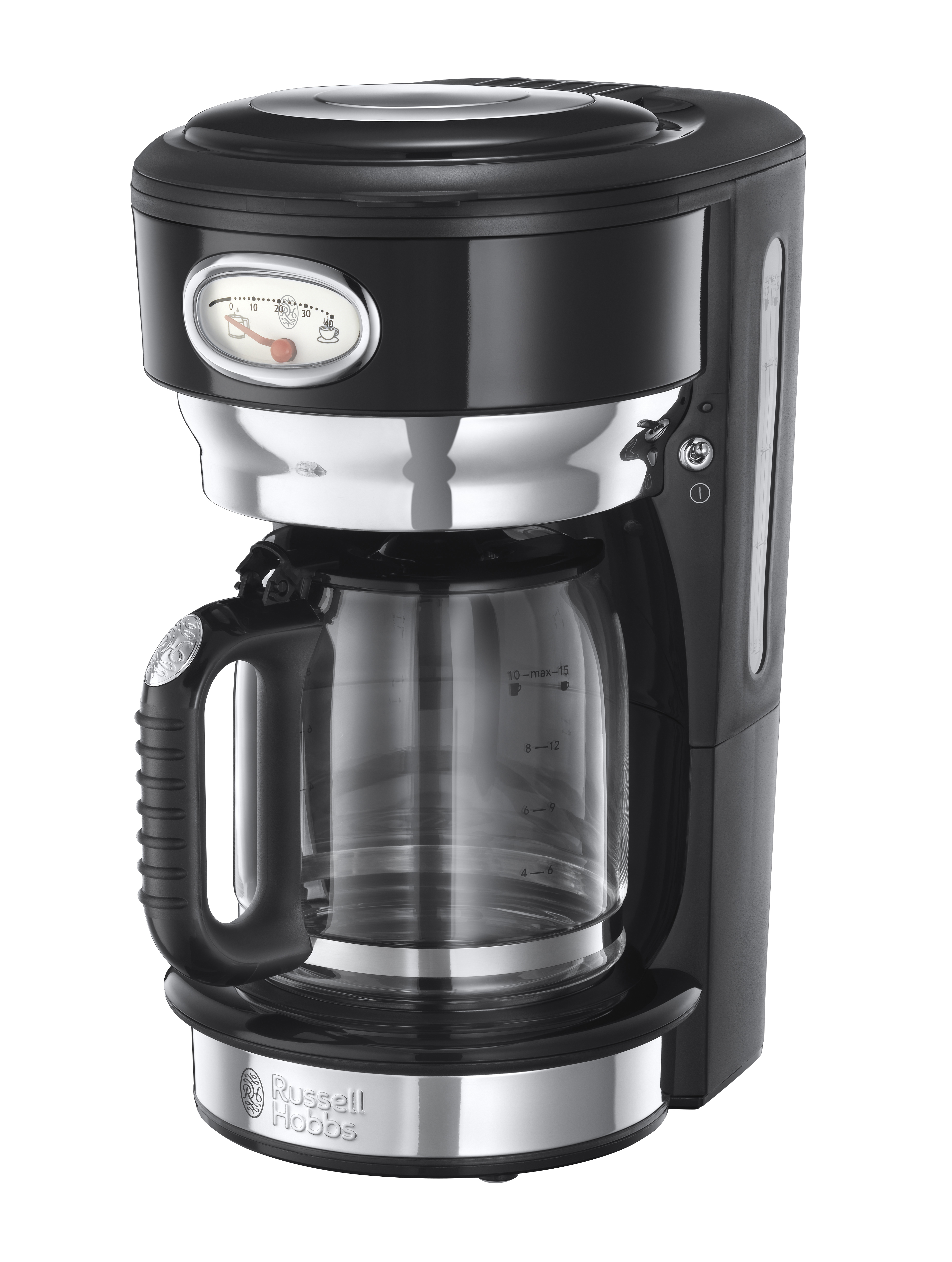 RUSSELL HOBBS 21701-56 Retro Classic Noir Kaffeemaschine Schwarz/Edelstahl