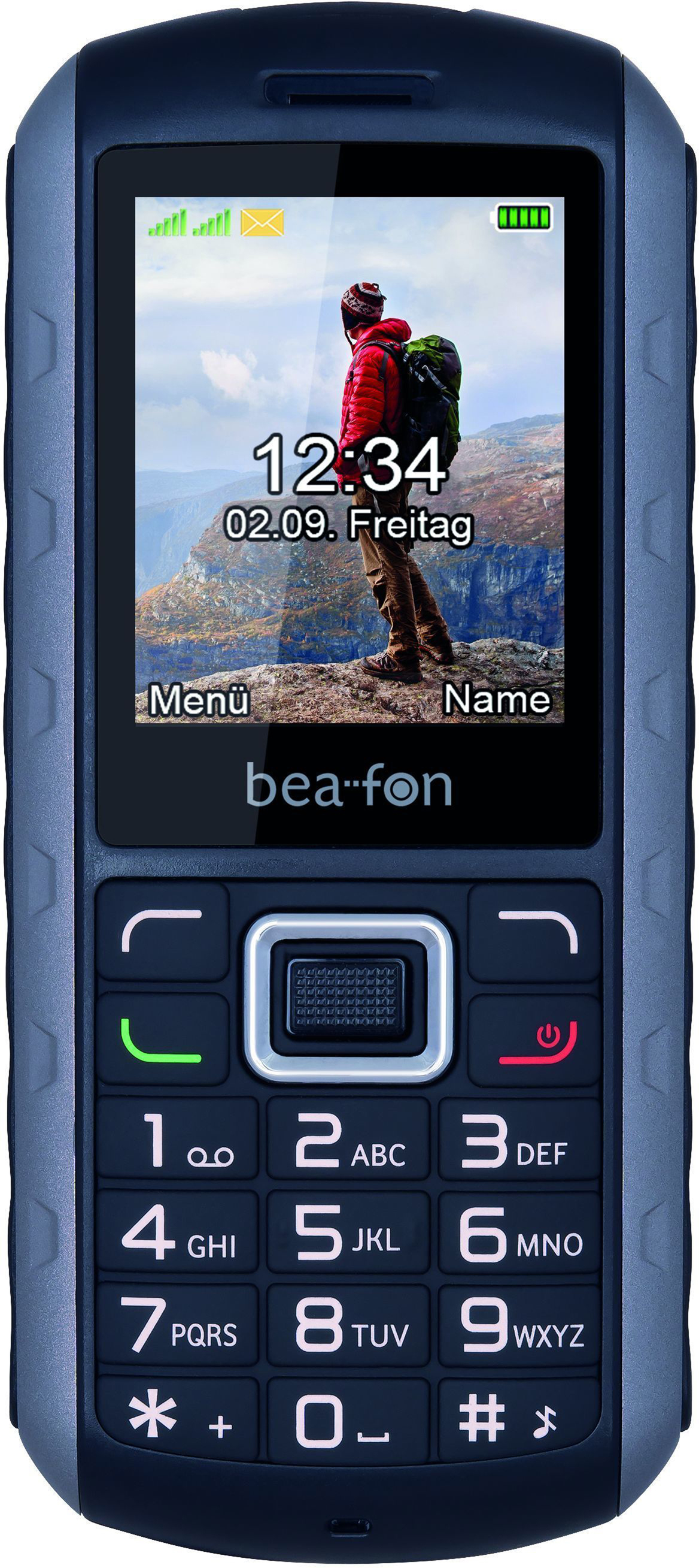 BEAFON AL550 Handy, Schwarz/Silber