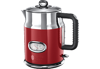 RUSSELL HOBBS 21670-70 Retro - bouilloire électrique (, Rouge/acier inoxydable)