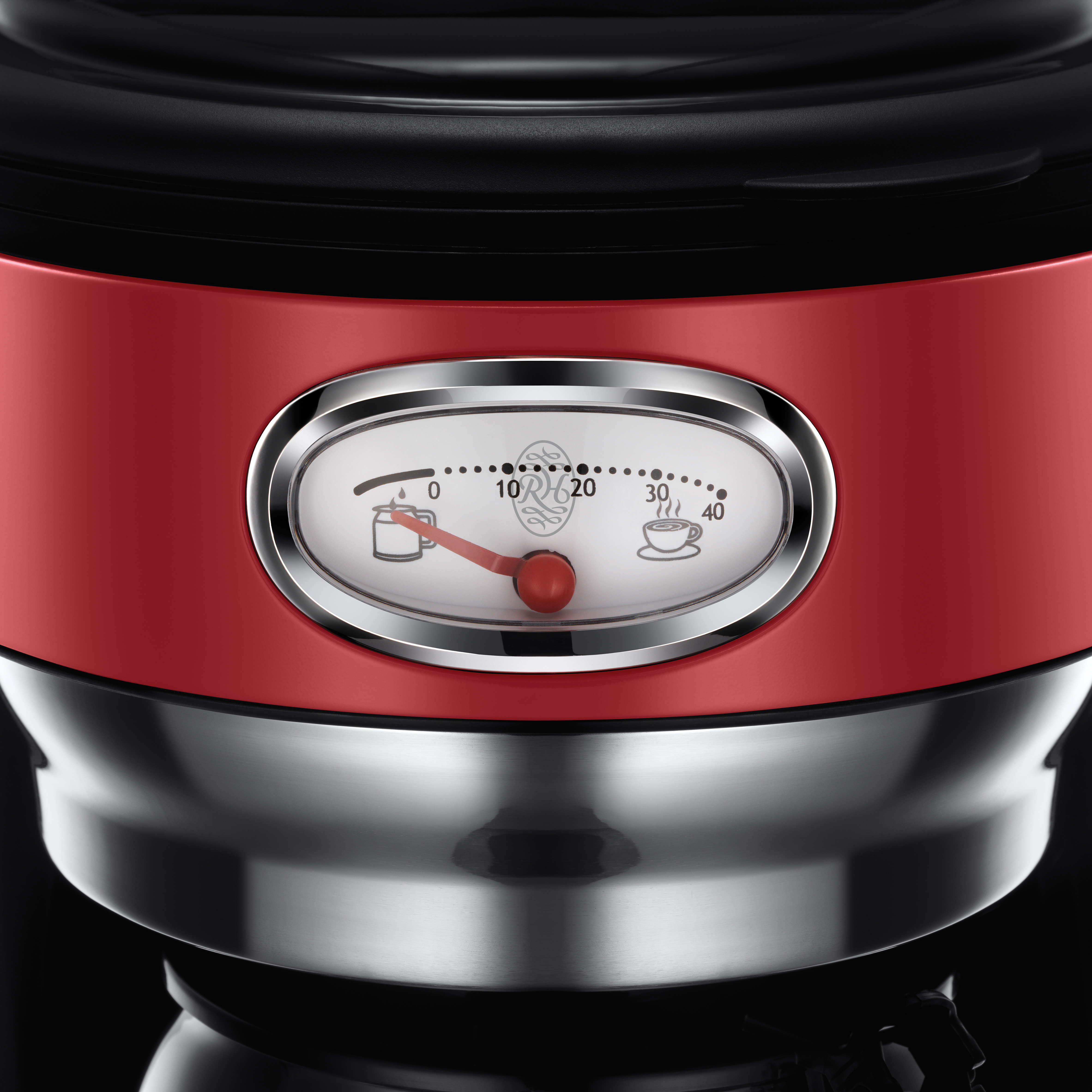 RUSSELL HOBBS 21700-56 Retro Ribbon Red Kaffeemaschine Rot/Edelstahl