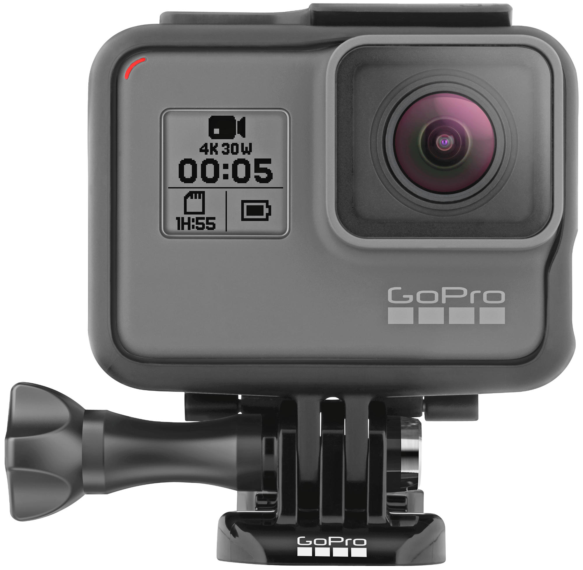 Cámara deportiva - GoPro HERO5, Vídeo 4K, 12 MP, Sumergible, RAW, Wi-Fi, Bluetooth, Negro