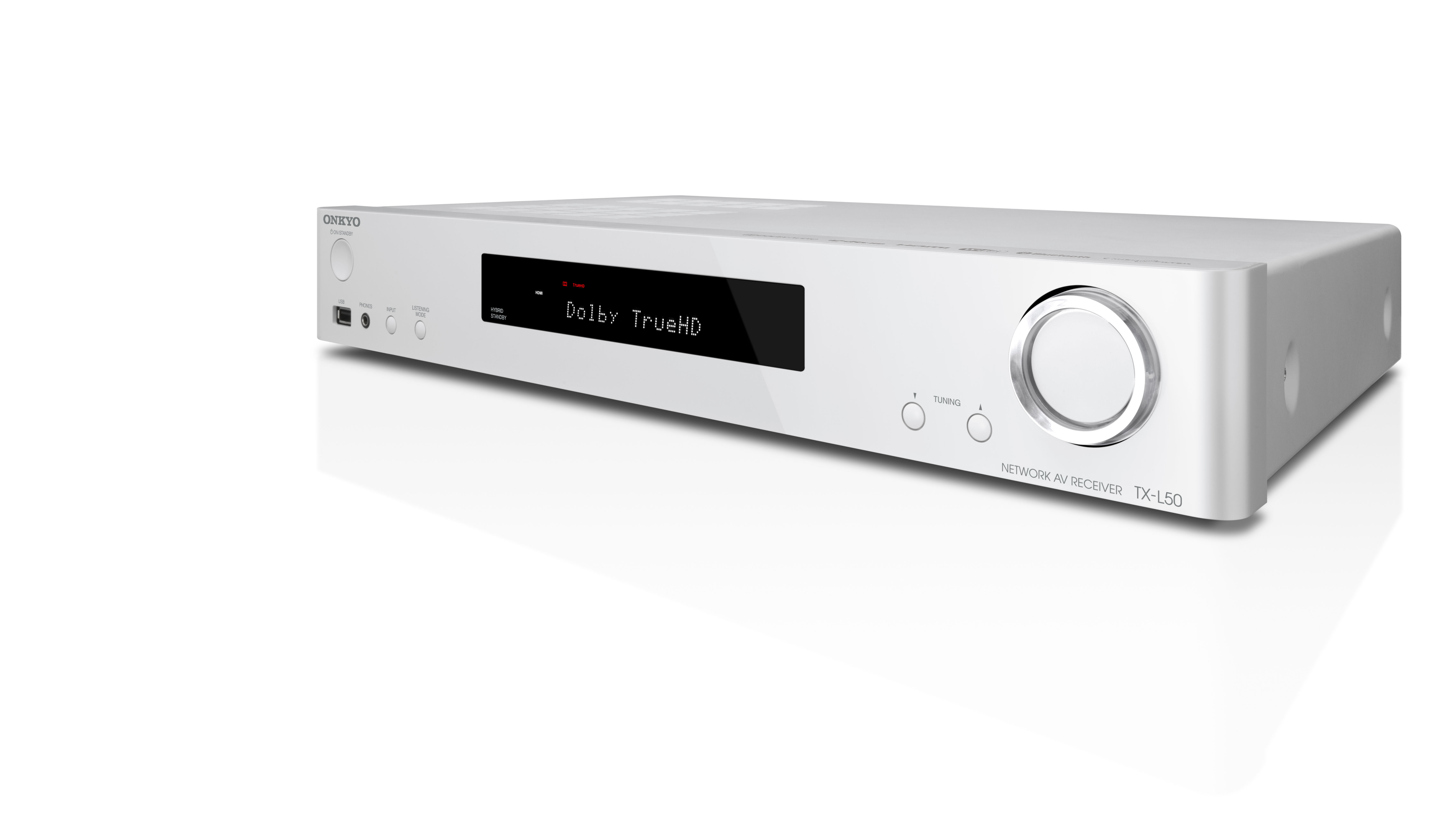 ONKYO TX-L50 AV-Receiver (5.1 Kanäle, 80 Watt pro Kanal, Weiß)