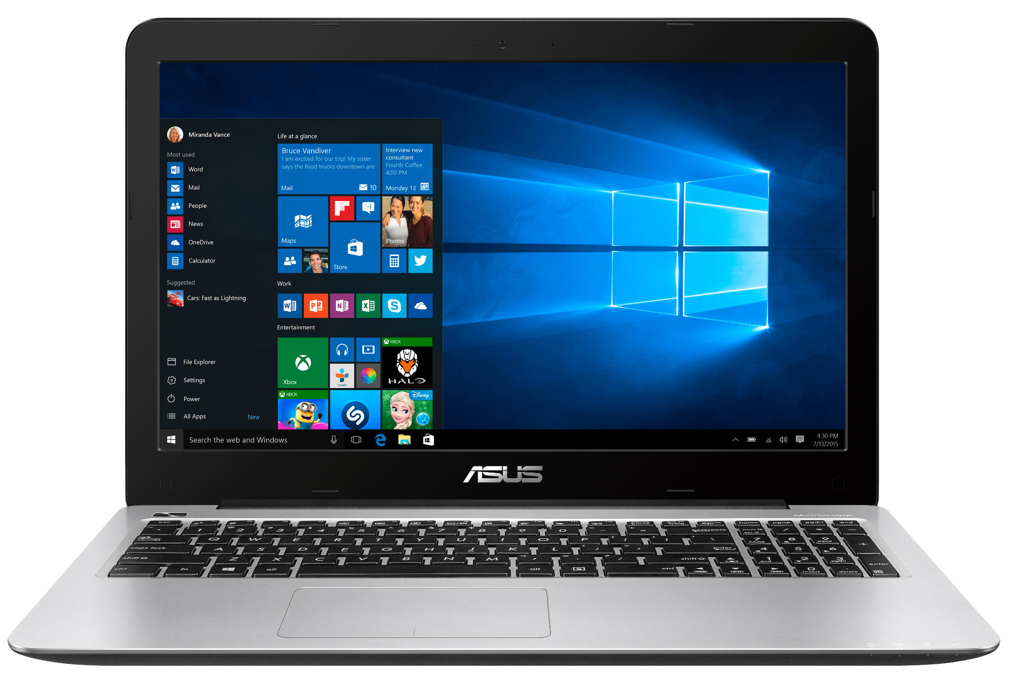ASUS R558UV-XO242T - 15,6 Zoll - Intel® Core™ i5 i5-6198DU - 8 GB - 1 TB - Windows 10 Home (64 Bit)